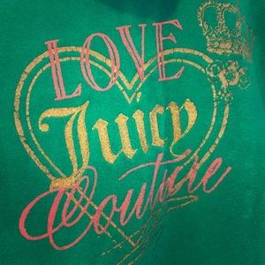Juicy couture Green hoodie